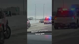 Highway scene. There were a lot in the ditch. Take care! #winter #sk #canada #fyp