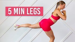 5 MIN LEAN LEGS WORKOUT (Intense & No Equipment)