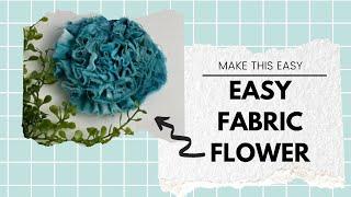 Fabric Scrap Projects: Easy Fabric Flowers