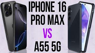 iPhone 16 Pro Max vs A55 5G (Comparativo & Preços)