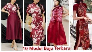 10 MODEL BAJU WANITA TERBARU, DRESS CANTIK  DAN BAJU SETELAN