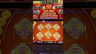 What in the JACKPOT FEATURE just happened?!  #casino #slots #vegas #money #win