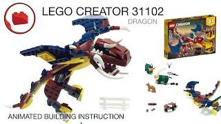 LEGO DRAGON MOC - LEGO CREATOR 31102 alternative build instructions Part 1