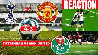 Tottenham vs Manchester United 4-3 Live Stream Carabao Cup EFL Football Match Score Highlights Spurs