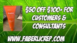 $50 in Free Faberlic Products on $100+ Order