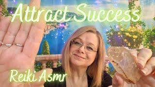 Reiki for success. Asmr citrine crystal healing