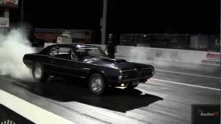 Supercharged Roush Mustang vs. 1967 Cougar - Who Wins?  - 1/4 Mile Drag Race - Road Test TV ®