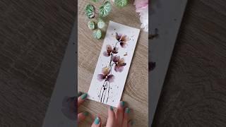 Watercolor floral painting short