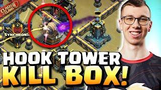 World Champions use HOOK TOWER (and THROWERS?) to counter ROOT RIDERS! Clash of Clans