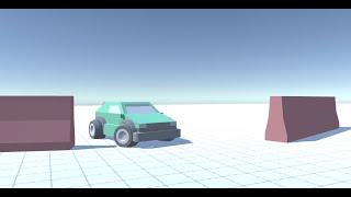 Car autopilot steering AI Demo  | Unity3D