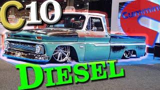 Diesel SLAMMED C10 - SEMA 2019 United Pacific Booth Truck - MetalOx Fab