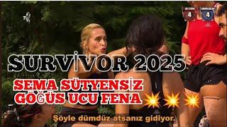 Survivor Allstar 2025 ilk Frikik sizlerle Sema sütyensiz frikik verdi göğüs ucu gözüktü 