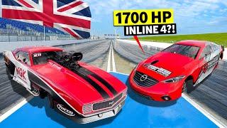 OUR HIGHEST HP DRAG RACE YET! Can THIS 1700hp Mazdaspeed6 beat THAT 2900hp Pro Mod Camaro?