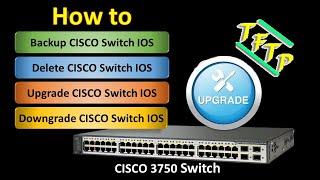 Cisco Switch Firmware Upgrade | Downgrade | Delete | Restore via TFTP | How to upgrade Cisco IOS