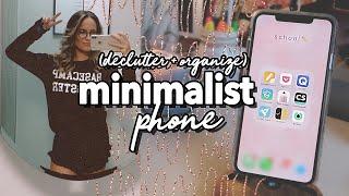 DECLUTTER YOUR PHONE | 7 organizing tips & secrets for a minimal phone!