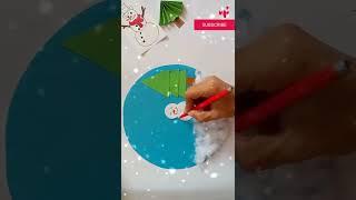 Winter Snowman  Craft | Paper Craft ideas |#short #youtubeshorts #trending