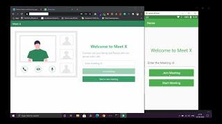 MeetX mobile app demo | Flutter | WebRTC | Websocket | NodeJS | Android | Video Conferening