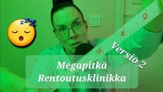 ASMR SUOMI / Rentoutusklinikka, kasvojen mittaus / ERIKOISPITKÄ