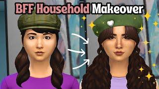 Giving The BFF Household the Makeover They Deserve  | The Sims 4 EA Townie Makeovers