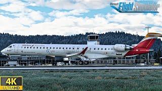 Microsoft Flight Simulator 2020 | Iberia CRJ-1000 MAXIMUM 4K GRAPHICS landing in A Coruña | 4K