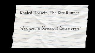 The Kite Runner | For you a thousand times over |