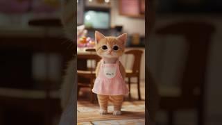 Ginger Tabby Kitten is alive... and It's FLUFFY!! 