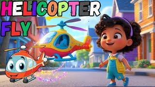 Helicopter Fly | Little TV | Rhymes | Nursery Rhymes | kids song | Helicopter song