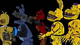 Animação Golden toy bonnie pá Vs damaged demented Salvar Toy Chica mulher maravilha completo dc2