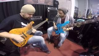 NAMM 2015 Hadrien Feraud and Anton Davidyants @LeFay Booth