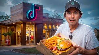 Eating at VIRAL TikTok Restaurants For 24 Hours...