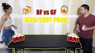 BF vs GF! INTENSE SHOT/BEER PONG!!!! (battle 5)