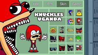 Sonic Knuckles in Among Us ◉ funny animation - 1000 iQ impostor