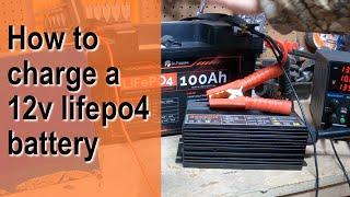 How to safely charge a 12v LifePO4 battery. Power supply or 14.6v charger?  What is the best way.