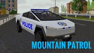 Police Patrol Simulator by SkisoSoft: Tesla Cybertruck Pursuits in The Mountains!