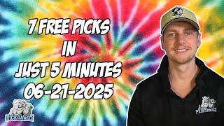 MLB, WNBA, and UFC Best Bets for Today Picks & Predictions Saturday 6/21/25 | 7 Picks in 5 Minutes