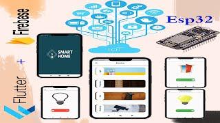 Smart Home using (Esp32 || Flutter || Firebase) IoT Project