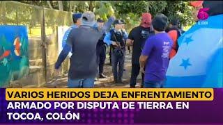 Varios heridos deja enfrentamiento armado por disputa de tierra en Tocoa, Colón