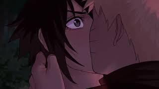 NaruSasu SasuNaru kiss fan animation