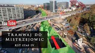 Tramwaj do Mistrzejowic KST IV relacja z drona 27-10-2024