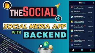 theSocial -  Official Trailer | Flutter Social Media App With Backend | Flutter Social Media App