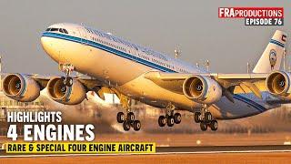 Aviation HIGHLIGHTS: Rare & Special 4-Engine Aircraft Planespotting