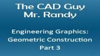 Engineering Graphics: Geometric Construction Part 3