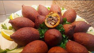 Fried Kibbeh recipe | delicious Middle Eastern & Turkish kibe | How to make Kibbeh