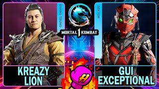 MK1 Kreazy Lion (SHANG TSUNG) VS Gui Exceptional (SEKTOR)Mortal Kombat 14K 60ᶠᵖˢ