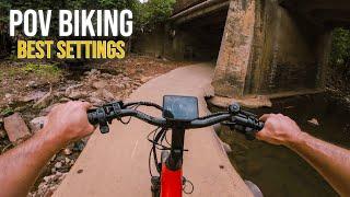 DJI Osmo Action 4 BEST SETTINGS for POV BIKING