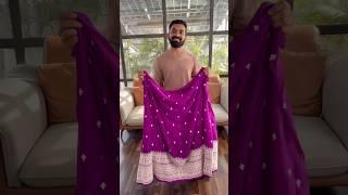 Lehenga Making Process || Purple color Embroidery work Designer Lehenga choli for Wedding #lehenga