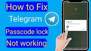 How to Fix Telegram Passcode lock not Showing & Working | how to reset telegram passcode on iPhone