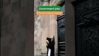 Government Jobs after bsc Computer Science  #shortsfeed #viral