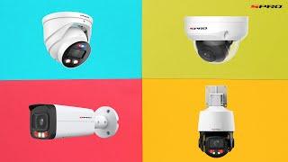 SPRO CCTV - Choosing the Right Types of CCTV Cameras - Turret, Dome, Bullet & PTZ Explained