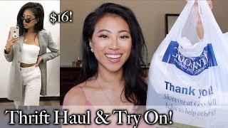 THRIFT HAUL & TRY ON / HOW I FIND TRENDY ITEMS | CHRISTINE LE